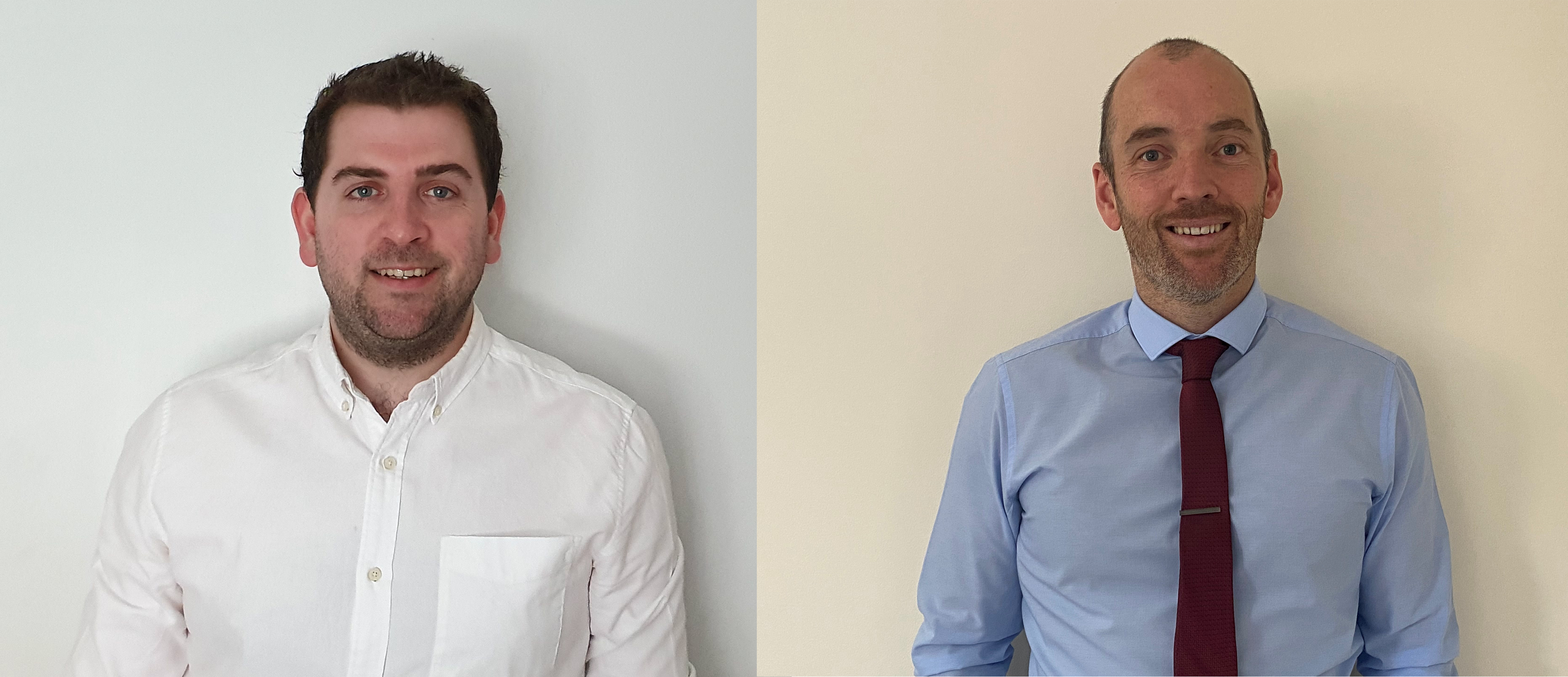From left to right - Chris Jeacott, Business Development Manager, London and South East and Jon Parry, Business Development Manager, South and West Wales